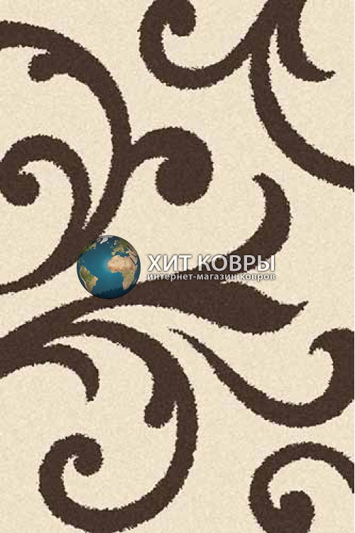 Российский ковер прямоугольный Platinum t644 кремовый коричневый